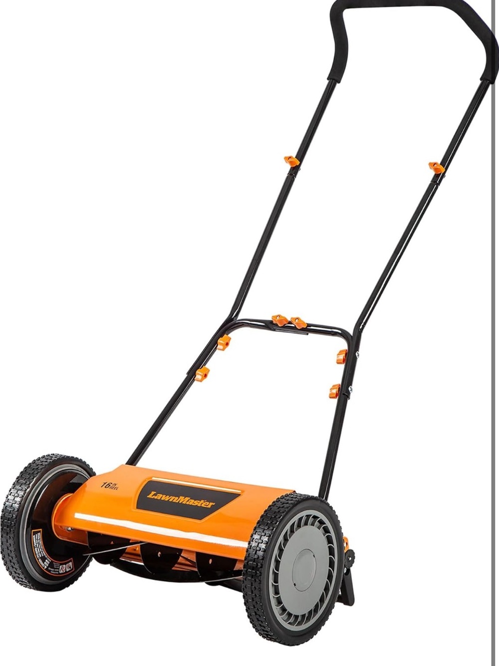 LawnMaster 16 in Manual Push Reel/Cylinder Mower Adjustable Height LMRM1602